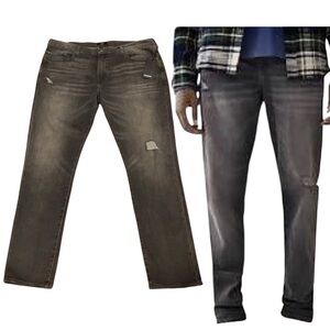 🆕 True Religion GENO Jeans 42 x 34 Big & Tall Relaxed Slim Renegade Asphalt Wash